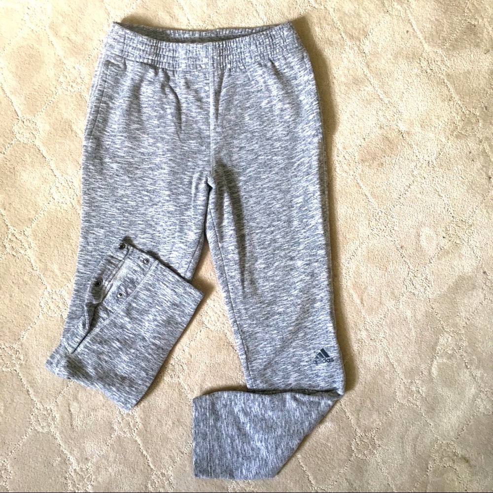 Adidas sweat pants men’s M, heathered gray
